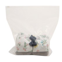 아이엔피 무지 슬라이드 타공 지퍼백 투명 25호 25 x 30 cm, 50개