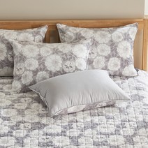 지베딩 샤프란 극세사 베개커버 2p + 베개솜 2p, 그레이