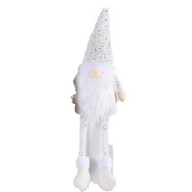 쉐어몰 난쟁이 산타 스탠드 크리스마스 장식품 긴다리 스몰, 화이트