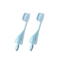 미빌 교정용 칫솔 치약 휴대용 올인원 케이스 칫솔 리필 스카이블루, 1세트