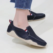 제이슈 여성용 가죽 모먼 경량 컴포트 슬립온