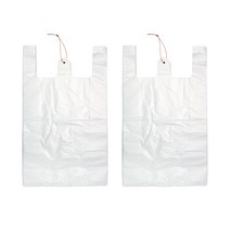 스위스녹스 손잡이 마트 비닐 봉투 유백, 20L, 200매