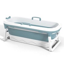 바디엔 이동 접이식 일반 욕조 대형, 블루, 1개