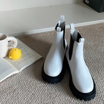 파이 여성용 밴딩 워커창 기본 첼시부츠 4cm LG_0103