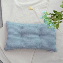 사랑예감 논슬립 낮은 낮잠 바이오칩 베개, 회색