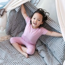 화모 유아 낮잠이불 토퍼 + 차렵이불 + 솜베개 세트, 얼그레이