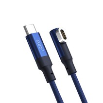 레드빈 마그네틱 코어7 C타입 자석 고속충전케이블 플랫형 100W, 2m, 미드나잇블루(CP-B7NA-200F-MB), 1개