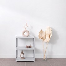 까사마루 리안 와이드 3단 선반, 화이트