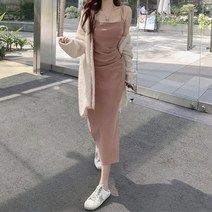 여성용 블랙101 데르 나시 셔링 원피스 롱 B234WF00044