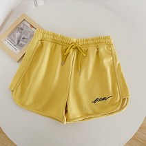 유니제이 여성용 히드로 레터링 트레이닝 반바지