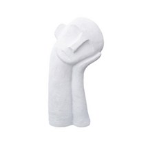 앤써 석고 동상 수공예 인테리어 오브제, 화이트