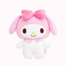 마이멜로디 큐티 플랫 쿠션 애착 인형, 혼합색상, 27cm