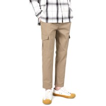 다꾸앙 남성용 밴딩 카고 면 바지 D02K4_pc2549