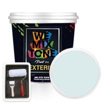 WEMIXTONE 외부용 EXTERIOR 페인트 3L + 붓 + 로울러 + 트레이 세트, WMT0411P01(페인트)