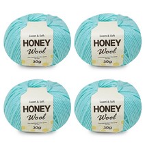 니뜨 허니 울 뜨개실 30g x 4p, 34민트소라
