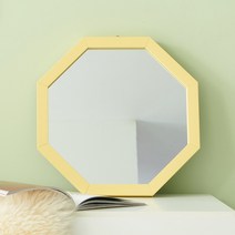 마카롱 정팔각 벽거울 400, 옐로우