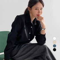 바블링브룩 여성용 베이직 피치 기모 셔츠