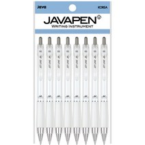 자바펜 제트라인M 저중심 볼펜 0.5mm 8p, 블랙, 1개