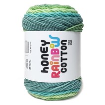 니뜨 허니 레인보우 코튼 뜨개실 100g, 527 그린스카이, 1개