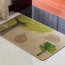 더플로우컴퍼니 빈티지한 일러스트 페브릭 발매트, 가을나무