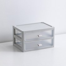 올하이 탁상 화장품 수납 05 두 개의 회색 레이어, 1개