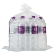 쓰리포 분리수거함 평판 쓰레기봉투 투명, 100매, 40L