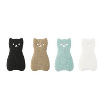 귀여운 고양이 3단 수세미 4종 세트, 1세트, 4개
