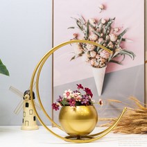 JHCompany 크레센트 플라워 스탠드 홀더, 골드