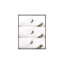 닥스 훈트 고리 핸드 프리미엄 타월 60g 30수 면사, 화이트, 3개