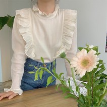 벨라노이 프릴프릴 60수 요루면 아네트 블라우스