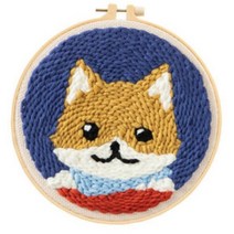 생활의지혜 펀치니들 프랑스 자수 만들기 재료 세트, 1세트, 02 강아지