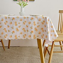 마켓에이 북유럽풍 뭉게후르츠 식탁보, TYPE1, 140 x 220 cm