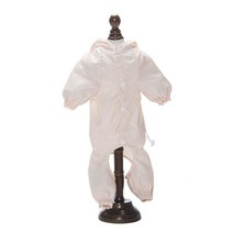 반려동물 도트 올인원 레인코트, 핑크