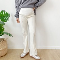 보리맘 기모 핀턱 부츠컷 임산부 홈웨어 바지 M522