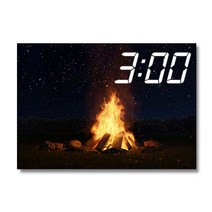 홈마인 LED 캔버스 프린팅 액자 시계 캠핑, A3-HM-CAMPING-13