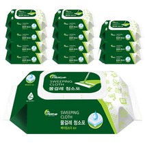 크린업 물걸레 청소포 대형 25매, 12개