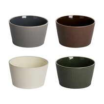 윤도자기 차곡 면기, 딥브라운, 챠콜, 딥그린, 아이보리, 1세트