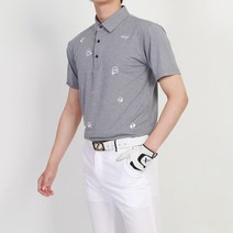 마인플로우 남성용 나염 골프 반팔 카라 티셔츠 202TS01