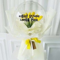 러블리팜 조화 터지지 않는 매직 꽃풍선 꽃다발형 튤립 프로포즈 25cm + LED 조명 + 용돈홀더 10p 세트, 매직꽃풍선_꽃다발형_튤립_옐로우, 블랙