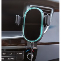 엑스캔 Z플립 호환 내비 자동 실행 차량용 휴대폰 고속 무선 충전 거치대, XV-320, 블랙