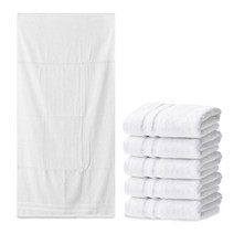 소프트터치 호텔 세면 타월 190g 뱀부얀 5p + 바스타월 560g 뱀부얀 세트, 수건(화이트), 바스타월(화이트), 1세트