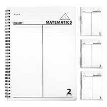 핑크풋 4000 PP 수학노트 4p 세트, 1종, 1세트