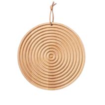 웅컴퍼니 인테리어 우드 트레이, 큰라운드, 1개