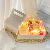 러블리팜 퀸로즈 용돈박스 + 라그라스 용돈봉투 + LED 조명 세트, 핑크