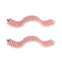 햄스터 파스텔 구름사다리 장난감 50cm, 핑크, 2개