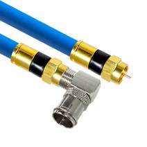 마하링크 골드 고급형 RF 안테나 5C 꺾임 동축 케이블, MLZ-GRLB050(블루)