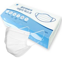 클린앤퓨어 데일리 마스크 대형, 50개입, 1개, 화이트