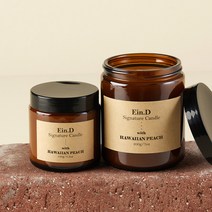 에인디 시그니처 캔들 100g + 200g 세트, 하와이안피치, 1세트