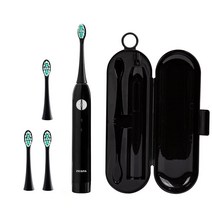 제스파 타이니 무선 음파 전동칫솔 블랙실버 + 칫솔모 블랙 2p, ZPL1017(칫솔), ZPL1017N(칫솔모)