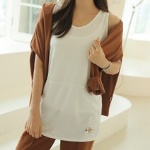 핑크시슬리 여성용 P I N K 댕댕 레이어드 나시